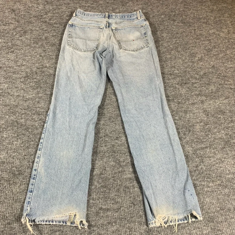 Vintage Tommy Hilfiger Jeans Mens 32x34 Fits‎ 30x32 Blue Denim Faded Distressed